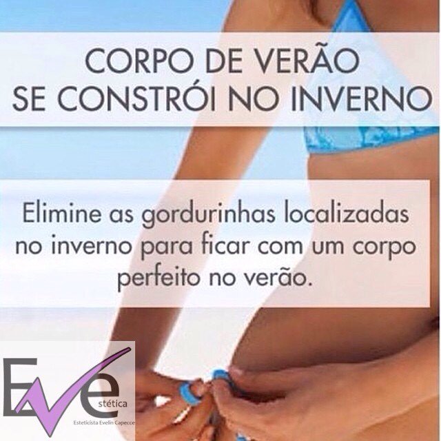 Corpo de verão se constrói no inverno! Marque uma avaliação é grátis 😀
#vemverao2016 
#estéticaabc 
#semcelulitesporfavor 
#corpolindo 
#vempracá