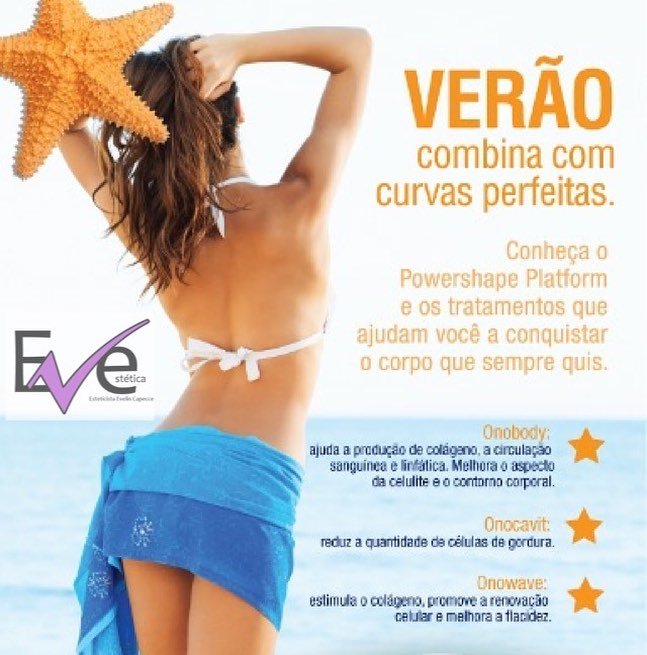 Ainda está em tempo de ficar em forma pro verão e deixar o corpo TOP, sem medo de colocar biquini!!! Ah e essa PROMO de 40% POWER SHAPE só aqui na Eve 👏🏻😀… #projetoverao #flacidezcorporal #celulite #secuidar #esteticacorporal #esteticasaobernardo #biquini #eve#esteticaabc#top☺︎